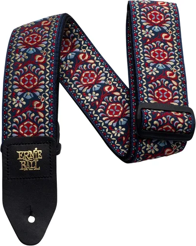 Vista 4 de Ernie Ball Correa de guitarra Jacquard, azul Albuquerque (P04609)