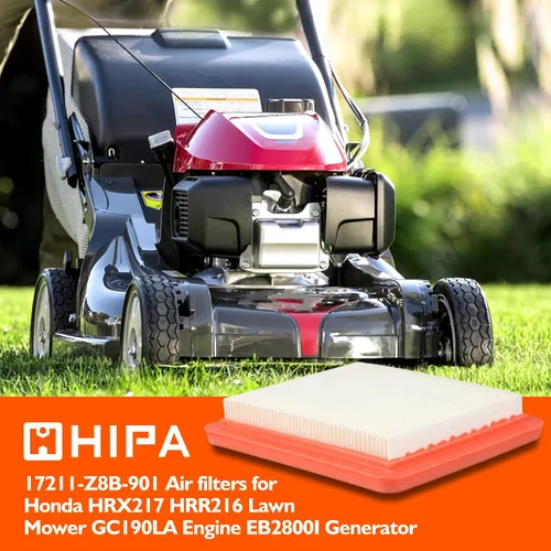 Vista 2 de Hipa Kit de afinación de filtro de aire GCV160 para Honda GCV160 GCV170 GCV190 GCV200 GC160 GC190 HRX217 HRN216 Motor 17211-z8b-901 Filtro de aire