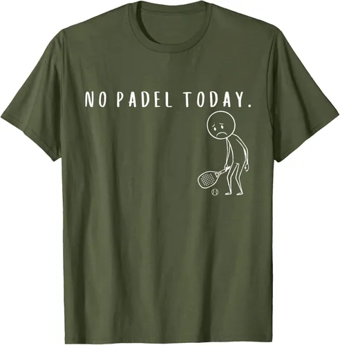 Vista 50 de No Padel Today Funny Padel Stickman Padel Playera Jugador de Tenis