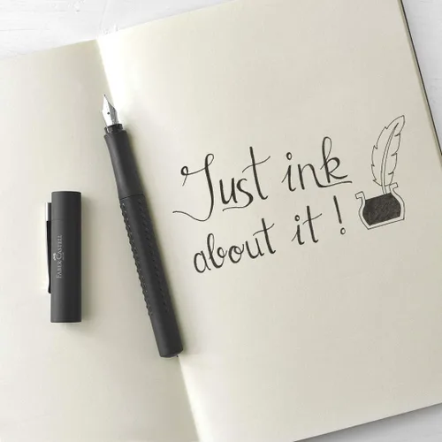 Vista 5 de Faber-Castell Grip Edition F - Pluma estilográfica, color negro