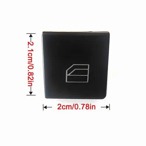 Vista 2 de 4 tapas de botón de repuesto para interruptor de ventana eléctrica del controlador, compatible con Mercedes-Benz Clase C Clase E GLK W204 W212 E220