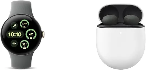 Vista 16 de [Usado] Google Pixel Watch 3 modelo 2024, reloj Android de 1.61 pulgadas (41 mm) con seguimiento de frecuencia cardíaca, Fitbit Advanced Running