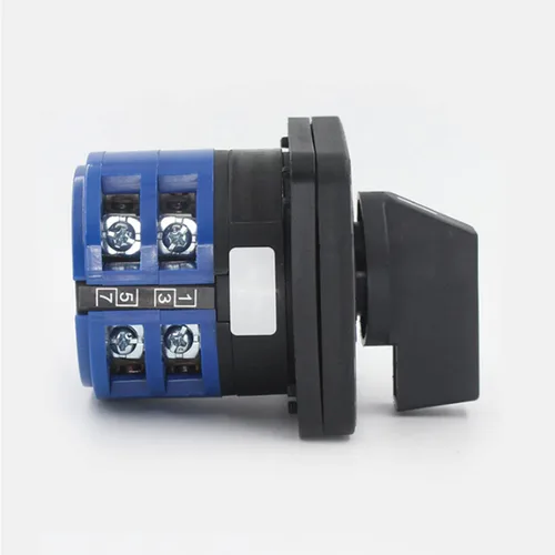 Vista 3 de Interruptor selector de cambio universal, interruptor de transferencia de energía, 3 posiciones 8 terminales, LW26-63/2 380V 32A Motor, Generadores