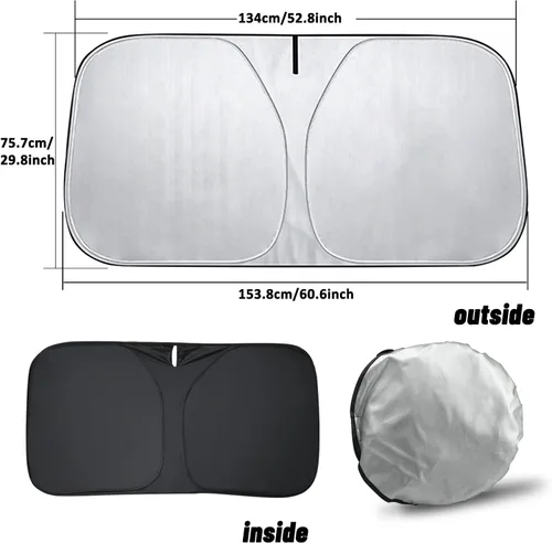 Vista 7 de D-Lumina Parasol para parabrisas para Dodge Challenger Coupe 2015-2023, Redeye, RT Scat Pack, SRT Hellcat, RT, GT, Widebody, Visera solar frontal