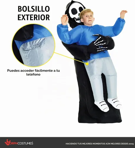 Vista 4 de Disfraz Morph inflable, para niños, talla única