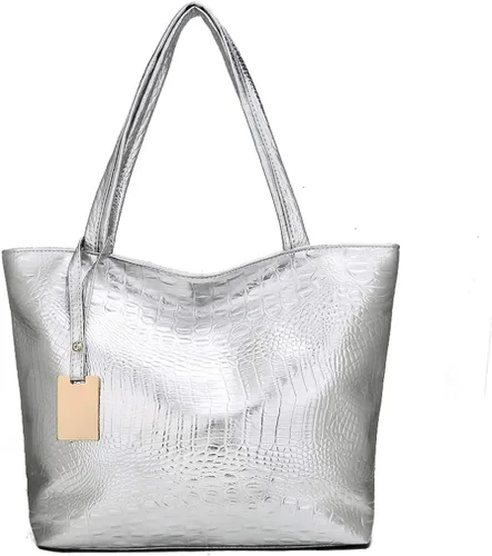Vista 2 de Bolsos de mano para mujer, bolso de hombro de cuero a la moda, impermeable, bolso de mano con asa superior