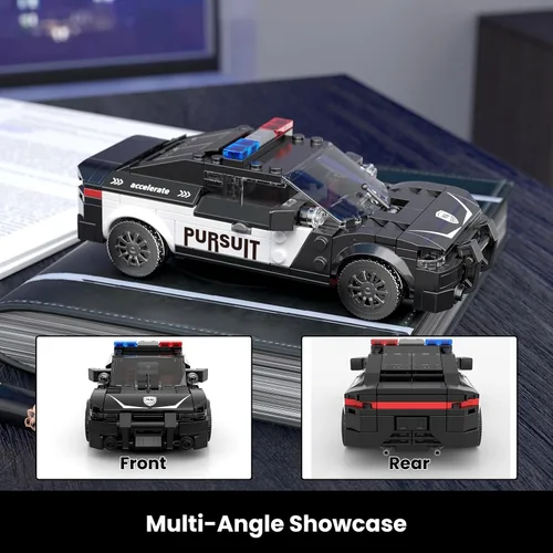 Vista 5 de Mould King Speed Champion Hellcat - Kit de construcción de automóviles, modelo de juguetes de automóvil de carreras MOC, juego de bloques