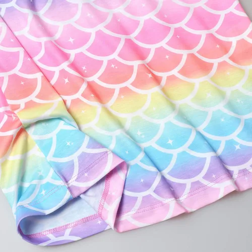 Vista 5 de QPANCY Camisones de princesa para niñas, camisón de algodón para dormir, pijama para niños