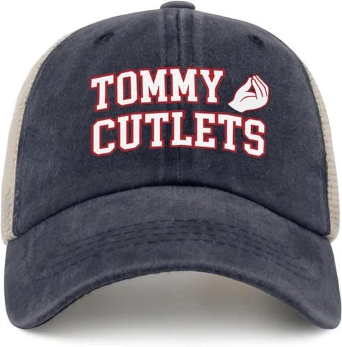 Vista 13 de Tommy Cutlets - Sombrero de camionero para mujer, divertido sombrero de malla para otoño