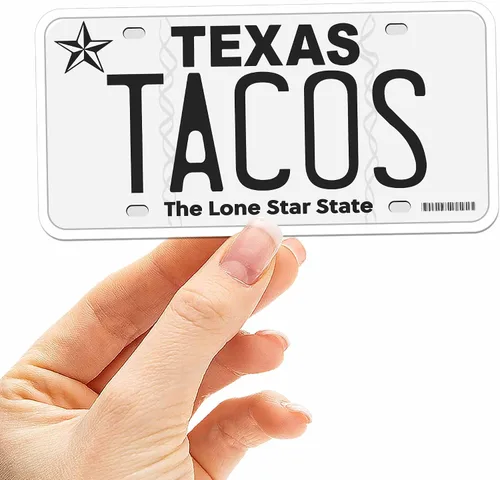 Vista 15 de Calcomanía para placa de matrícula de Texas, elige entre más de 50 ciudades de TX, calcomanía para parachoques de Texas para automóvil, calcomanías