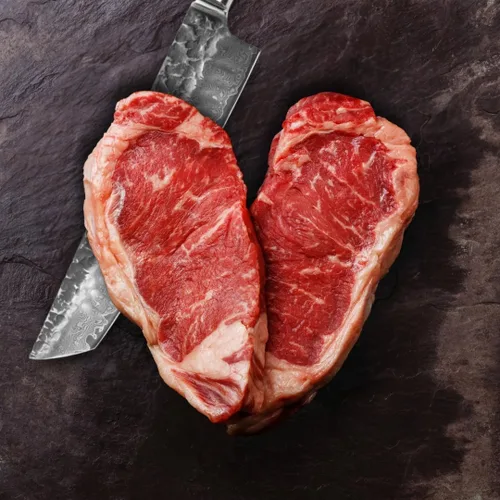 Vista 9 de Wakoli EBO BBQ Hamokiri - Cuchillo de carnicero de damasco de 7.9 pulgadas Acero con núcleo VG10 de 67 capas Mango de madera de roble oscuro
