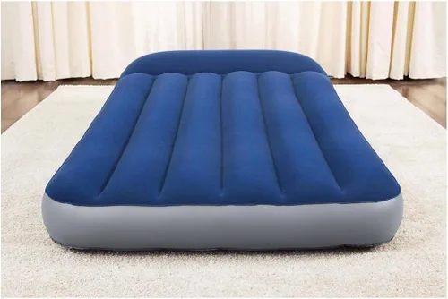 Vista 5 de Colchón de aire de viaje individual con bomba y almohada integradas, vigas internas Tri Tech soporta 330 libras