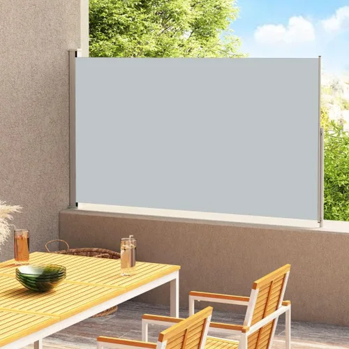 Vista 6 de Toldo lateral retráctil para patio, parasol para exteriores, pantalla de privacidad, toldo independiente, divisor retráctil, pantalla para valla