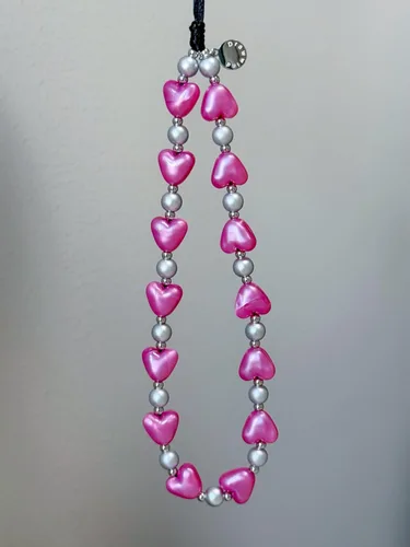 Vista 54 de Drawwind Correa con cuentas para teléfono con pulsera universal, cordón para teléfono celular lindo, pulsera de muñeca con cuentas, cadena de hilo