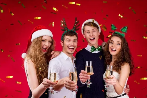 Vista 7 de Barra de abalorios de copa de vino de Navidad y marcadores de copa de vino