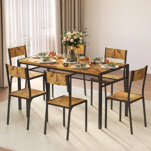 Vista 15 de Gizoon Juego de mesa de comedor para 2, mesa de cocina de 3 piezas con 2 sillas para espacios pequeños, apartamento, cocina, comedor, ahorro