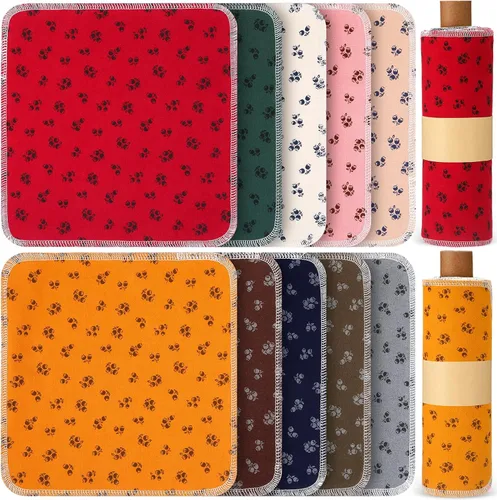 Vista 16 de Redbaker 50 piezas de toallas de papel reutilizables, paños de algodón reutilizables sin papel, toallas de papel absorbentes lavables