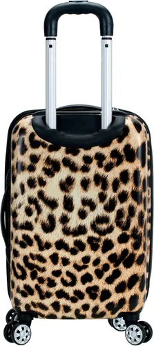 Vista 4 de Rockland - Equipaje Safari con carcasa rígida y ruedas, Leopard), F196-LEOPARD