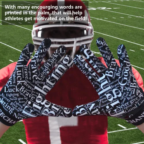 Vista 5 de Guantes de fútbol para niños jóvenes, guantes receptores transpirables antideslizantes para adolescentes, entrenamiento escolar