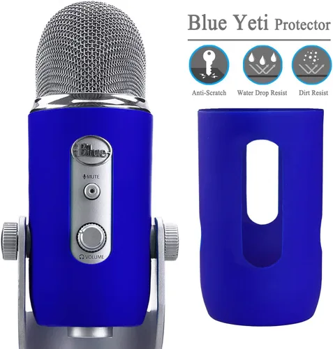 Vista 2 de Youshares Blue Yeti Protector - Funda de silicona de protección completa para micrófono Yeti Pro