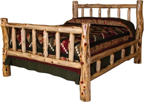 Vista 2 de Furniture Barn USA -Dormitorio rústico Lod - Juego de dormitorio estilo misión Red Cedar Log Queen