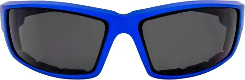 Vista 6 de Global Vision Sly - Gafas de sol acolchadas para motocicleta para mujer, cuatrimoto, 2 pares con lentes ahumadas y marcos metálicos rosa y azul