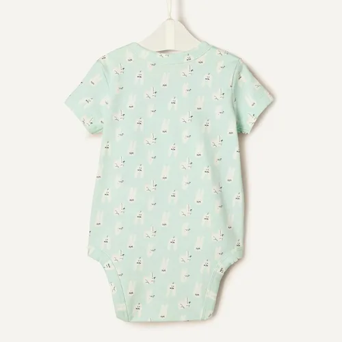 Vista 5 de Tienda Essentials x Sofia Grainge Unisex Babies' Side Snap Short Sleeve Bodysuit, Pack of 3