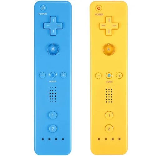 Vista 21 de Yosikr Controller for Wii, Remote Controller for Wii with Silicone Case and Wrist Strap Compatible for Wii/Wii U (2 Pack, White and White)