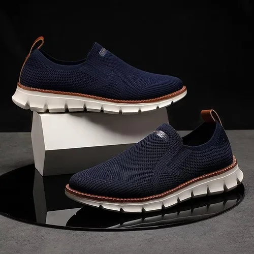 Vista 4 de Zapatos de vestir informales para hombre, zapatos de vestir formales Oxford, zapatos casuales de negocios, zapatos de vestir ligeros y transpirables