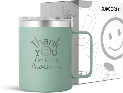 Vista 7 de DLOCCOLD Regalos de agradecimiento para hombres por ser impresionante taza para compañeros de trabajo, día de cumpleaños para mujeres
