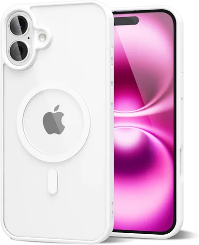 Vista 125 de oakxco Funda magnética transparente compatible con Magsafe, bonita funda delgada y transparente de poliuretano termoplástico no amarillenta, carcasa