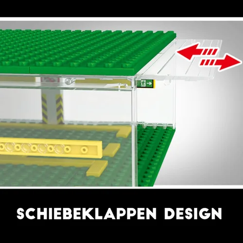 Vista 4 de Celawork Bloques de construcción para garaje, escaparate de 3 capas, garaje de estacionamiento de automóviles, compatible con coches de campeón