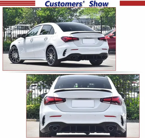 Vista 9 de Alerón de maletero para Mercedes Benz Clase A W177 Sedan 4 puertas 2019-2024
