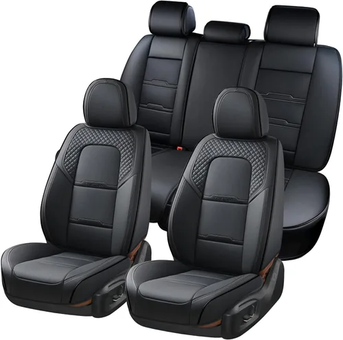 Vista 45 de Coverado - Fundas impermeables para asientos de coche, fundas delanteras para asientos de coche, 2 en 1, fundas protectoras para asientos de coche