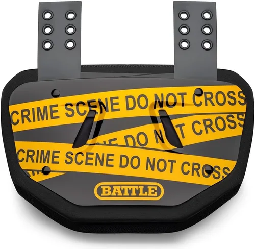 Vista 34 de Battle Sports Placa de espalda de fútbol novedosa – Protector de espalda inferior de carcasa dura con espuma contorneada para protección de alto
