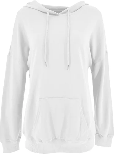 Vista 59 de Yuccalley Sudaderas con capucha y bolsillo de manga larga para mujer