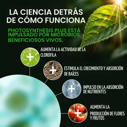 Vista 4 de Microbe Life Hydroponics Fotosíntesis Premium Plus para cultivar frutas, verduras y hierbas, el mejor Big Bud Grow profesional, usar con cualquier