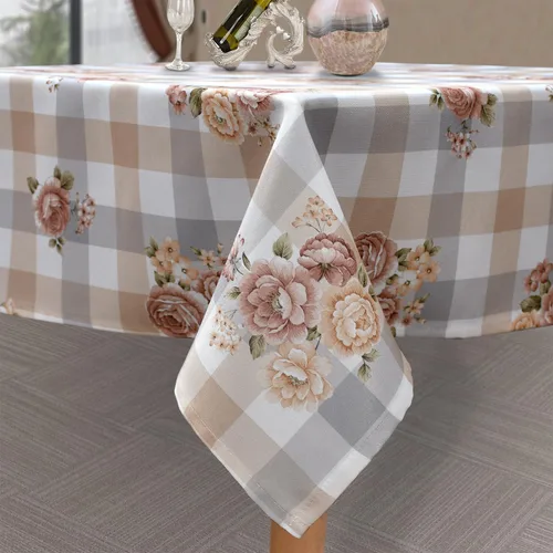 Vista 15 de Mantel cuadrado con estampado floral de 38 x 38 pulgadas, resistente a las manchas e impermeable, para cocina, comedor, interior y exterior