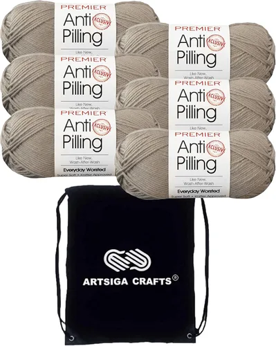 Vista 26 de Premier Yarns Antibolitas para todos los días Blancanieves 100-1 Dn100-1-Snow-White