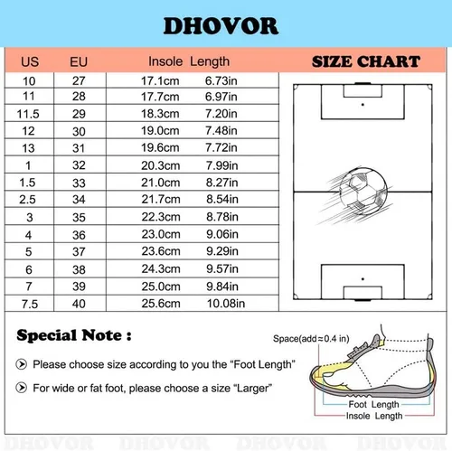 Vista 3 de Tacos de fútbol para niños y niñas, cómodos zapatos de fútbol para interiores y exteriores, interiores, competición, unisex