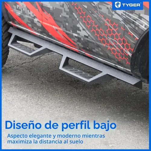 Vista 2 de Tyger Auto LanderX - Estribo compatible con Ford Bronco 2021-2026 de 4 puertas (no compatible con Bronco Sport) TG-LX3F82418 Barras Nerf de riel