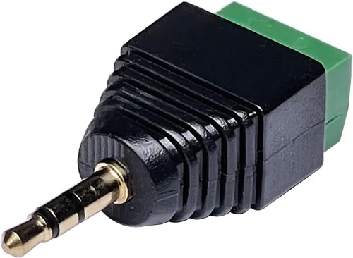 Vista 7 de Adaptador de terminal estéreo TRS macho a tornillo de 0.1 in, paquete de 4
