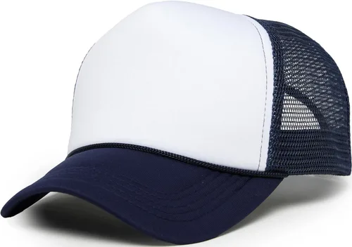 Vista 44 de Funky Junque Sombrero de camionero ligero Snapback de espuma de malla en Negro/Negro
