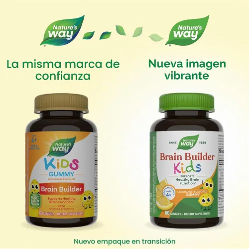 Vista 2 de Nature's Way Gomitas para niños para construir el cerebro, a partir de 4