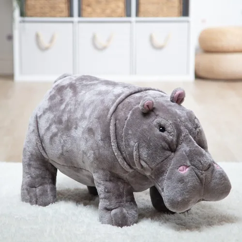 Vista 9 de Melissa & Doug Hipopótamo gigante - Animal de peluche realista (más de 2 pies de largo)