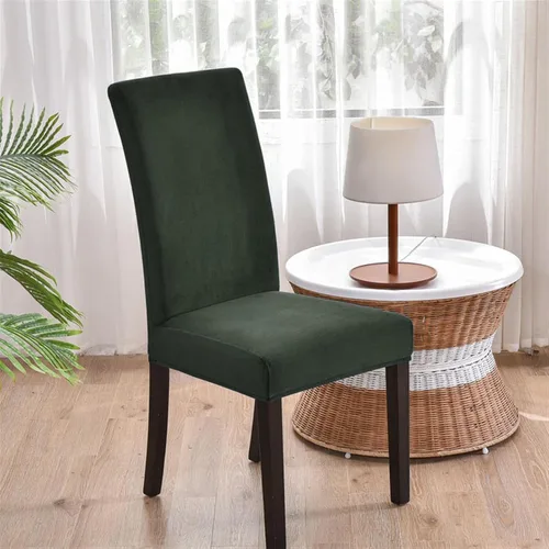 Vista 2 de Lifup Fundas de terciopelo para sillas de comedor, fundas elásticas y suaves para silla Parson lavable, protector de silla para el hogar, hotel