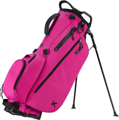 Vista 9 de KVV Bolsa de golf ligera con soporte con divisores de longitud completa de 7 vías, 5 bolsillos con cremallera, correas dobles ajustables
