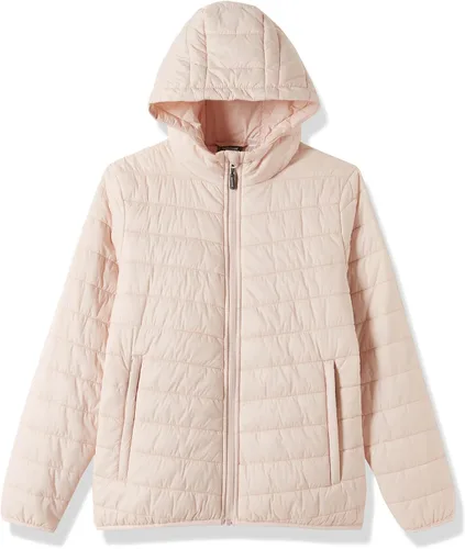 Vista 8 de Outdoor Ventures - Chaqueta acolchada ligera con cremallera completa para mujer, con capucha, abrigo de invierno acolchado