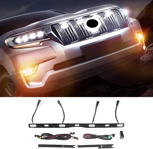 Vista 8 de Lámpara de luz LED de luz central de espacio de luz para Toyota Land Cruiser Prado 150 LC150 2023-2014 2015 2016 2017 Modificación Accesorios