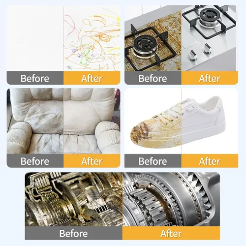 Vista 5 de Trendbox Paquete de 50 esponjas de melamina mágicas de limpieza en espuma de melamina a granel para platos, esponjas borradoras para limpieza
